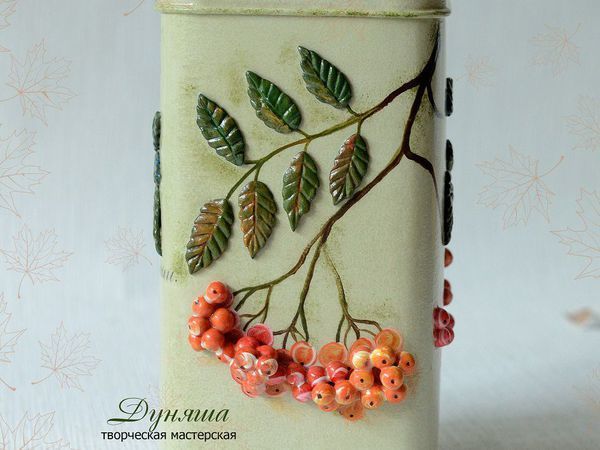 Мастерим короб с рябиной для мамы | Ярмарка Мастеров - ручная работа, handmade