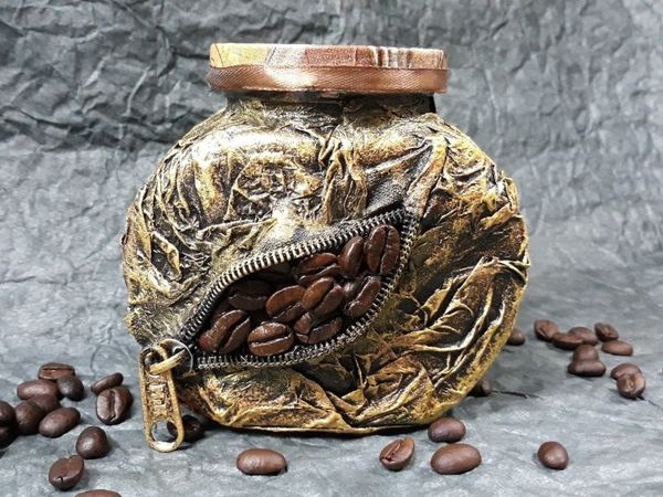 Декор банки с кофе | Ярмарка Мастеров - ручная работа, handmade