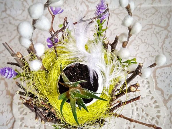 Creating Floral Easter Arrangement | Livemaster - handmade