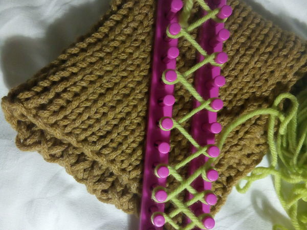Как закончить вязание. Вязание на станке Лума. Вязание Loom Knitting.