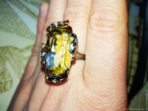 Видео Кольцо «Утро» с природным цитрином | Ярмарка Мастеров - ручная работа, handmade