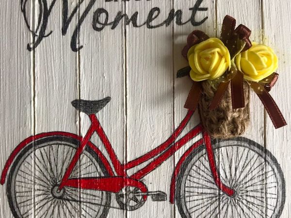 Мастерим композицию «Цветочный велосипед» своими руками