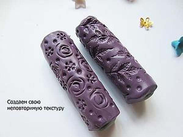 DIY Texture Rollers for Embossing on Polymer Clay-Friday Findings
