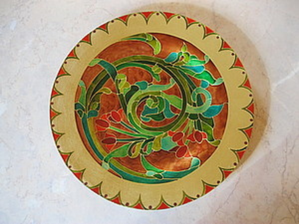 Воплощаем модерн в росписи по стеклу. | Ярмарка Мастеров - ручная работа, handmade