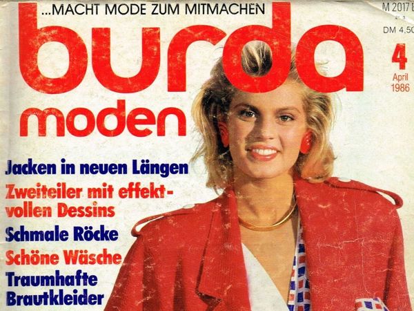 Парад моделей Burda Moden № 4/1986. Немецкое издание | Ярмарка Мастеров - ручная работа, handmade