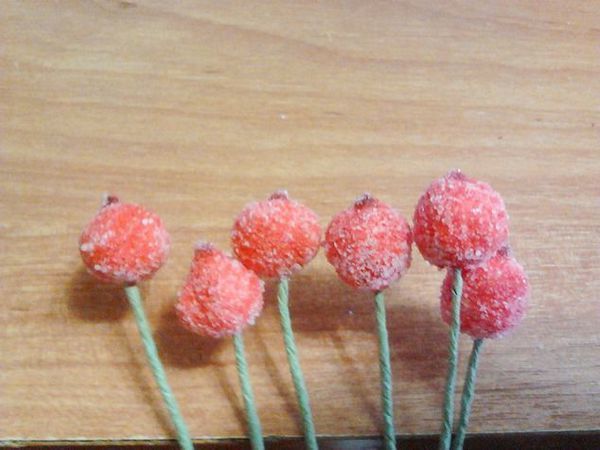 Как сделать «ягоды в сахаре» своими руками | Ярмарка Мастеров - ручная работа, handmade