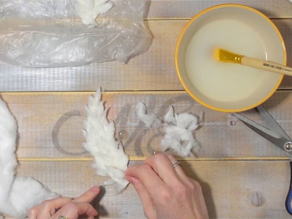 Как сделать ватные крылья своими руками | Ярмарка Мастеров - ручная работа, handmade
