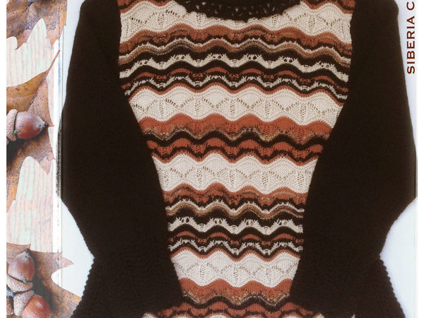 Новая модель Вязаный свитер Осенняя палитра | Ярмарка Мастеров - ручная работа, handmade