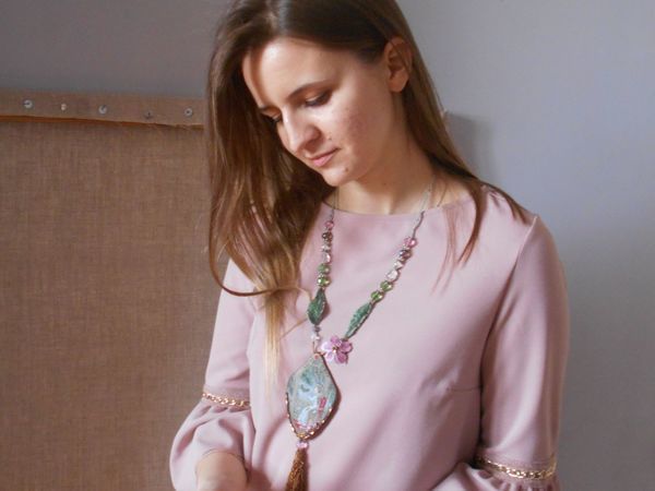 Индийский кулон — больше фото и фото на модели | Ярмарка Мастеров - ручная работа, handmade