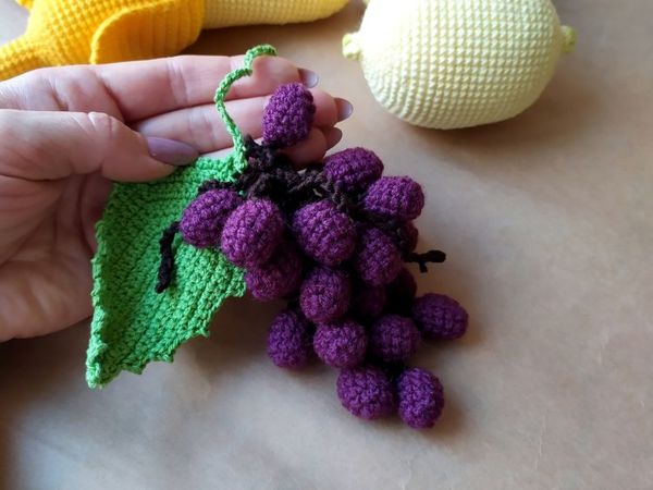 Мастер-класс: вязаный виноград | Ярмарка Мастеров - ручная работа, handmade