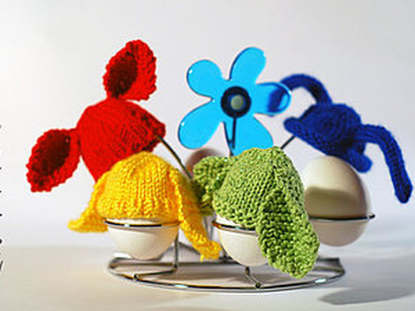 Заячьи шапочки для пасхальных яиц | Ярмарка Мастеров - ручная работа, handmade