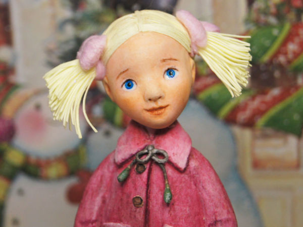 Голова из ваты для елочной игрушки | Ярмарка Мастеров - ручная работа, handmade
