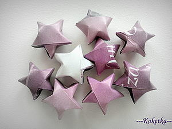 Объемная оригами Звезда из бумаги
