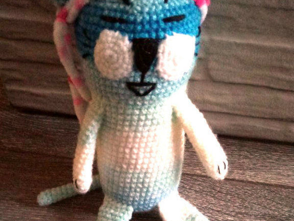 Вяжем крючком котика-японца | Ярмарка Мастеров - ручная работа, handmade