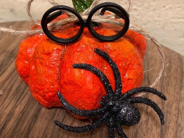 Делаем тыкву из ваты на хеллоуин | Ярмарка Мастеров - ручная работа, handmade