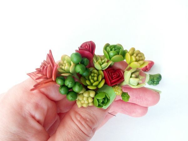 Succulents of Cold Porcelain. Part 1 | Livemaster - handmade Succulents of Cold Porcelain. Part 1 | Livemaster - handmade