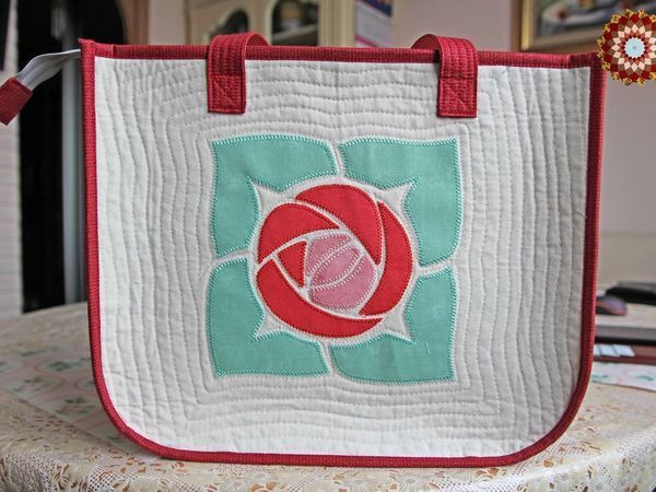 Шьем летнюю сумку с аппликацией «Роза» | Ярмарка Мастеров - ручная работа, handmade
