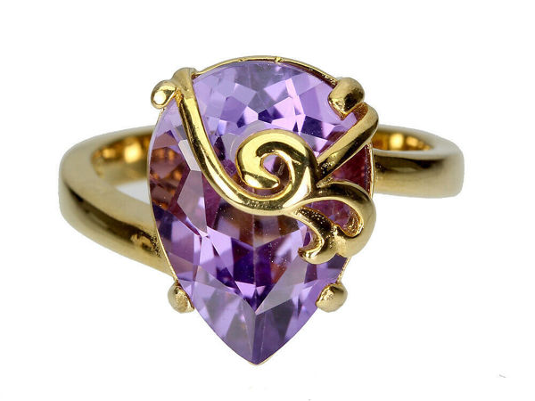 Серебряное кольцо с аметистом, размер 16 | Ярмарка Мастеров - ручная работа, handmade