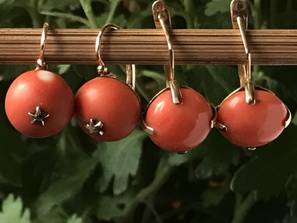 Антикварные серьги с кораллами | Ярмарка Мастеров - ручная работа, handmade Антикварные серьги с кораллами | Ярмарка Мастеров - ручная работа, handmade