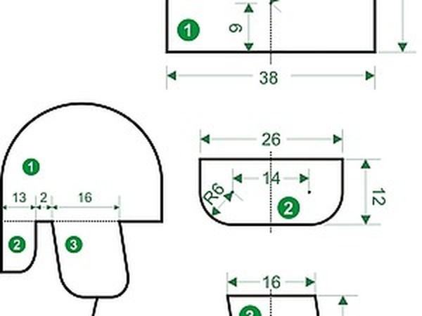 Готовая выкройка Шапки-ушанки