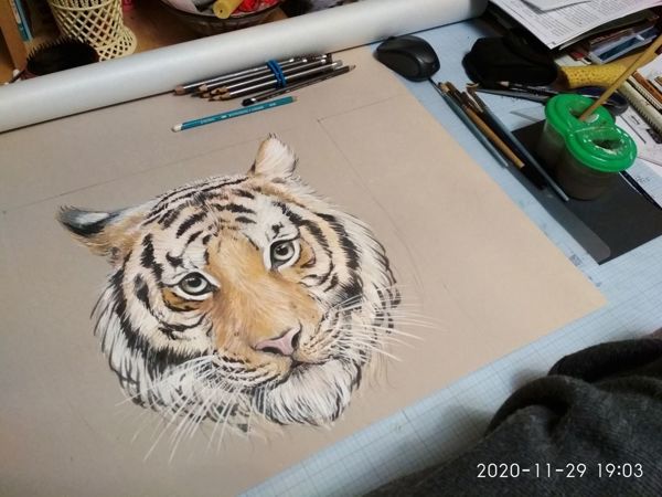 Тигр для интерьера | Ярмарка Мастеров - ручная работа, handmade