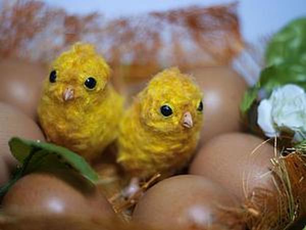 Easter Сhickens from Polymer Clay | Livemaster - handmade