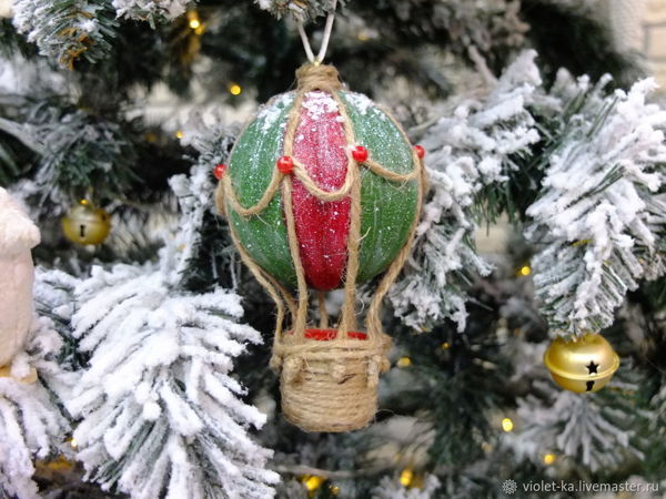 Make Christmas Tree Decor ''Air Balloon'' | Ярмарка Мастеров - ручная работа, handmade