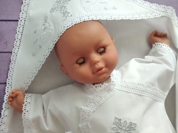 Крестильный комплект «Классика» | Ярмарка Мастеров - ручная работа, handmade Крестильный комплект «Классика» | Ярмарка Мастеров - ручная работа, handmade