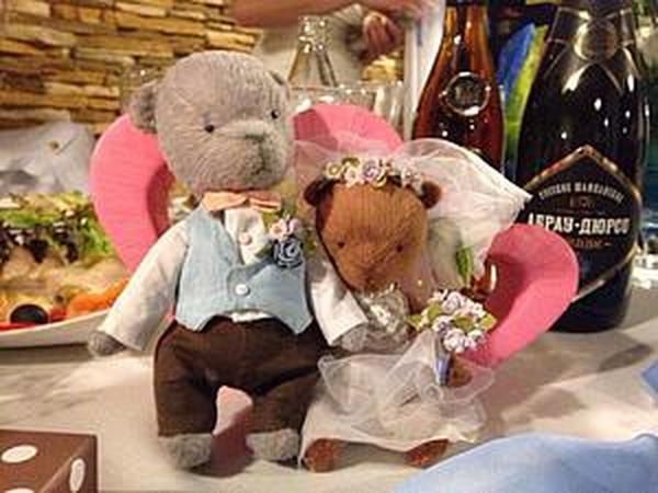Свадебные мишки Тедди по МК Анны Палто | Ярмарка Мастеров - ручная работа, handmade