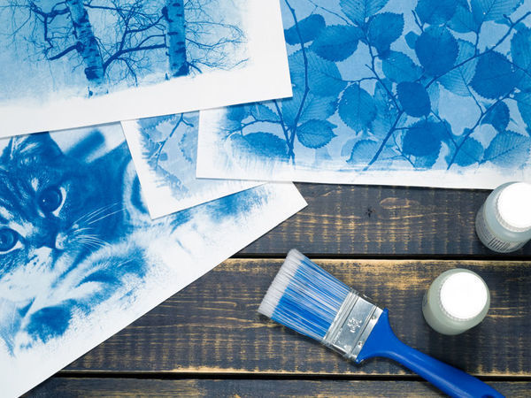 Cyanotype: Printing Photos on Watercolor Paper | Ярмарка Мастеров - ручная работа, handmade