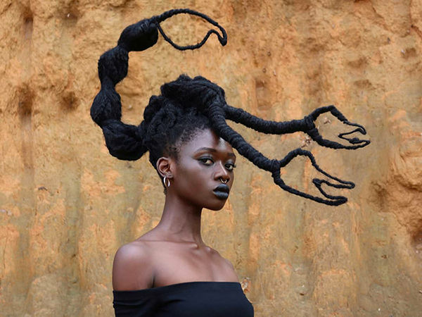 Art Of Hairdressing: African Woman Creates Incredible Sculptures Of Her Own Hair | Livemaster - handmade