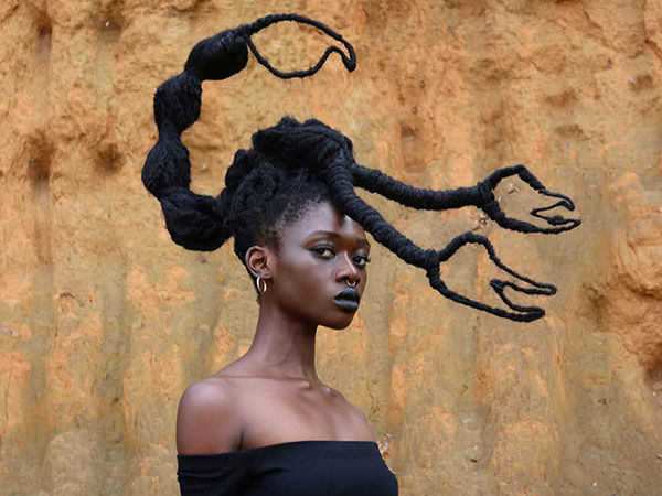 Our work is inspired by artistic sculptures of hair in the real world