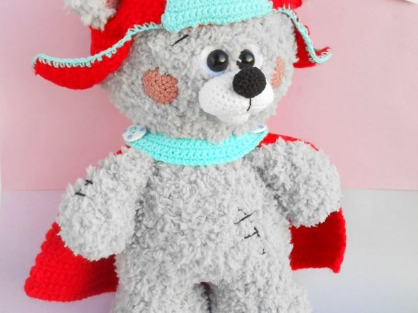 Superhero Teddy Bear crochet pattern | Ярмарка Мастеров - ручная работа, handmade