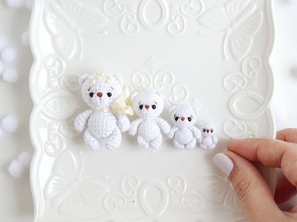 Моя коллекция Белых мини мишек | Ярмарка Мастеров - ручная работа, handmade