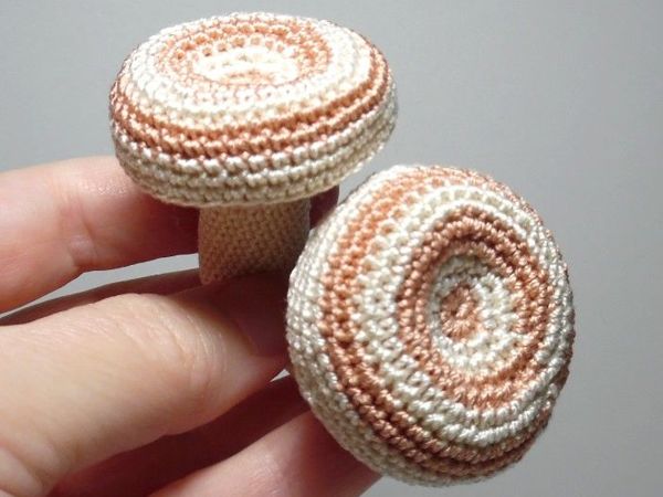 Вяжем крючком гриб волнушку | Ярмарка Мастеров - ручная работа, handmade