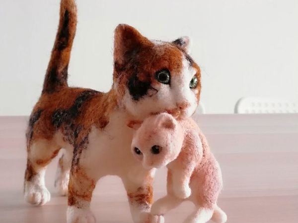 Курс «Кошка с котёнком» | Ярмарка Мастеров - ручная работа, handmade