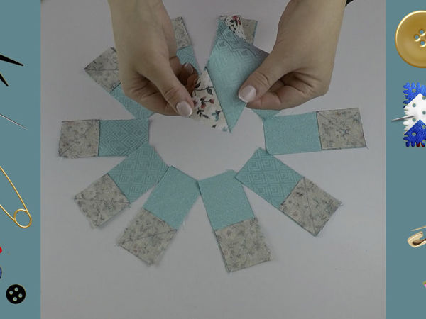Как превратить маленькие кусочки ткани в интересный гусиный лоскутный блок | Ярмарка Мастеров - ручная работа, handmade