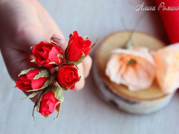 Создаем маленькие бутоны из бумаги | Ярмарка Мастеров - ручная работа, handmade