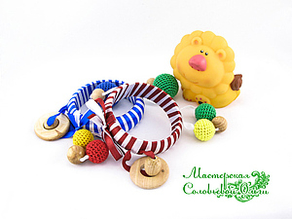 Развивающая игрушка - браслет для малыша | Ярмарка Мастеров - ручная работа, handmade