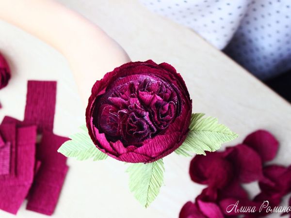 Making David Austin Roses From Corrugated Paper: DIYs в журнале Ярмарки Мастеров