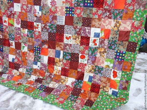 bonita colcha de patchwork  Лоскутное шитье, Одеяло, Лоскутное одеяло