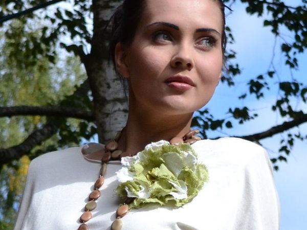 Как просто сделать брошь-цветок в бохо-стиле | Ярмарка Мастеров - ручная работа, handmade