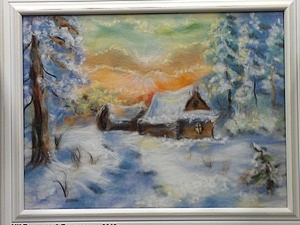 Шерстяная акварель Екатерины Буянковой - создаем картину