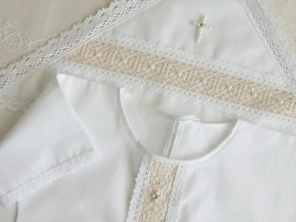 Крестильный комплект «Лучик» | Ярмарка Мастеров - ручная работа, handmade Крестильный комплект «Лучик» | Ярмарка Мастеров - ручная работа, handmade