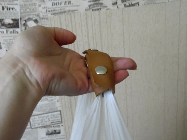 Делаем кожаную ручку для переноса тяжелых пакетов | Ярмарка Мастеров - ручная работа, handmade
