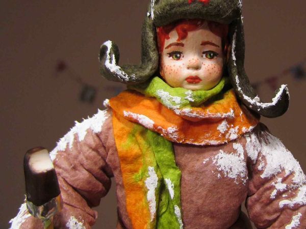 МК Елочная игрушка из ваты | Ярмарка Мастеров - ручная работа, handmade