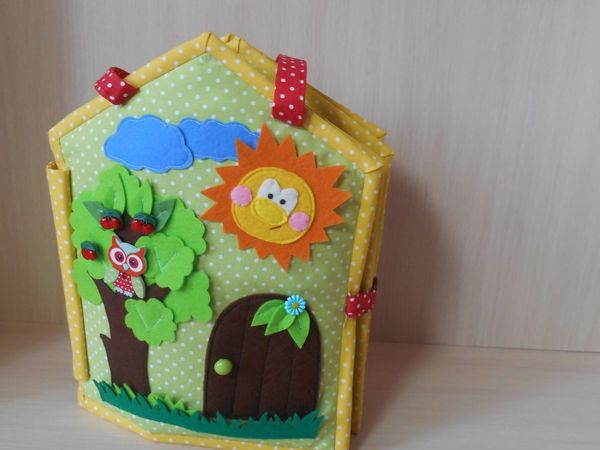 Книжка — игрушка « Кукольный дом » из фетра | Ярмарка Мастеров - ручная работа, handmade