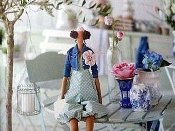 Тильда Ангел садовой вечеринки | Ярмарка Мастеров - ручная работа, handmade