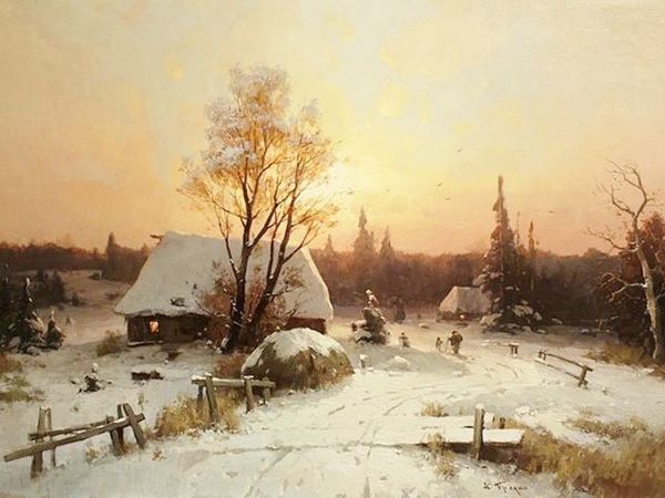 Сказочные зимние пейзажи русских художников | Ярмарка Мастеров - ручная работа, handmade