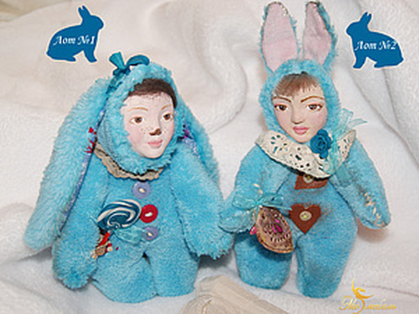 Аукцион 1 лот из 2-х! Зайчата! | Ярмарка Мастеров - ручная работа, handmade